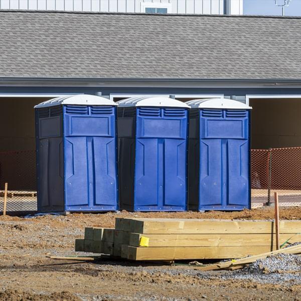 Heavy-duty construction site porta potty in Collierville, Tennessee